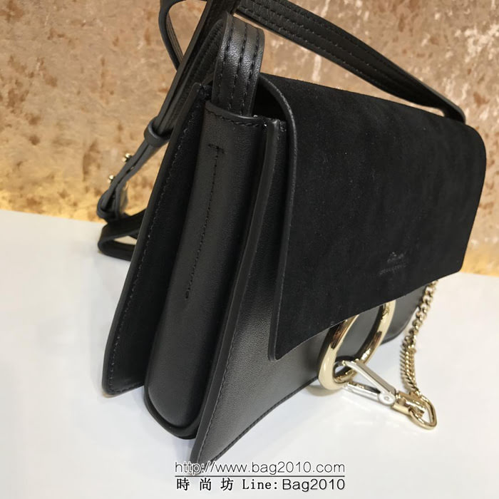 Chloe克洛伊 海外原單 Faye bag 牛皮拼麂皮 單肩斜挎包  ypk1152